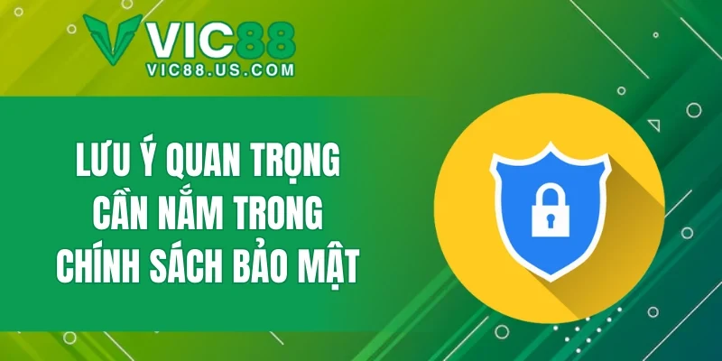 Chính Sách Bảo Mật - Những Nguyên Tắc Cần Biết Tại VIC88 - megaru
