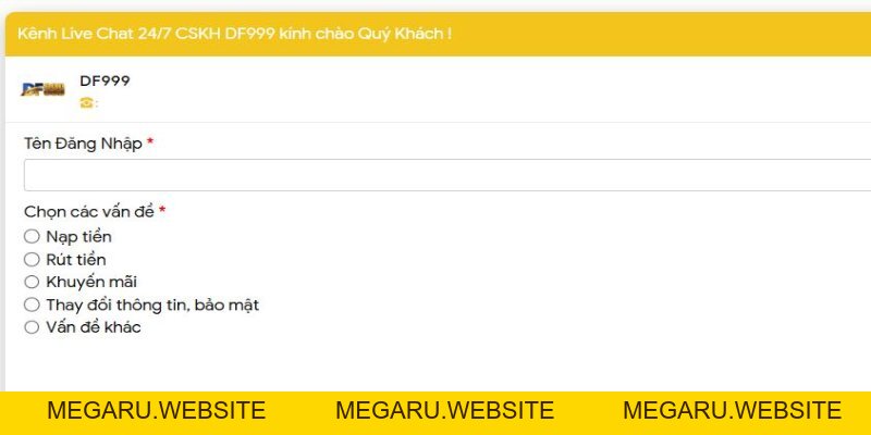 Liên Hệ DF999 4 Kênh Chính Thức Đảm Bảo An Toàn, Hỗ Trợ 24/7 - megaru