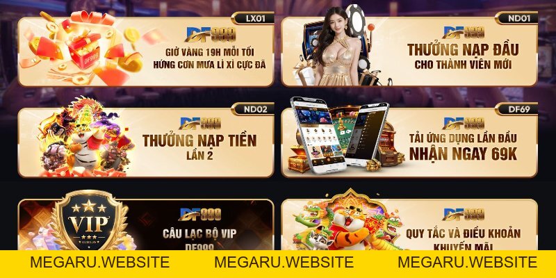 Khuyến Mãi DF999 Hàng Tỷ Đồng Được Phát Thưởng Mỗi Ngày - megaru